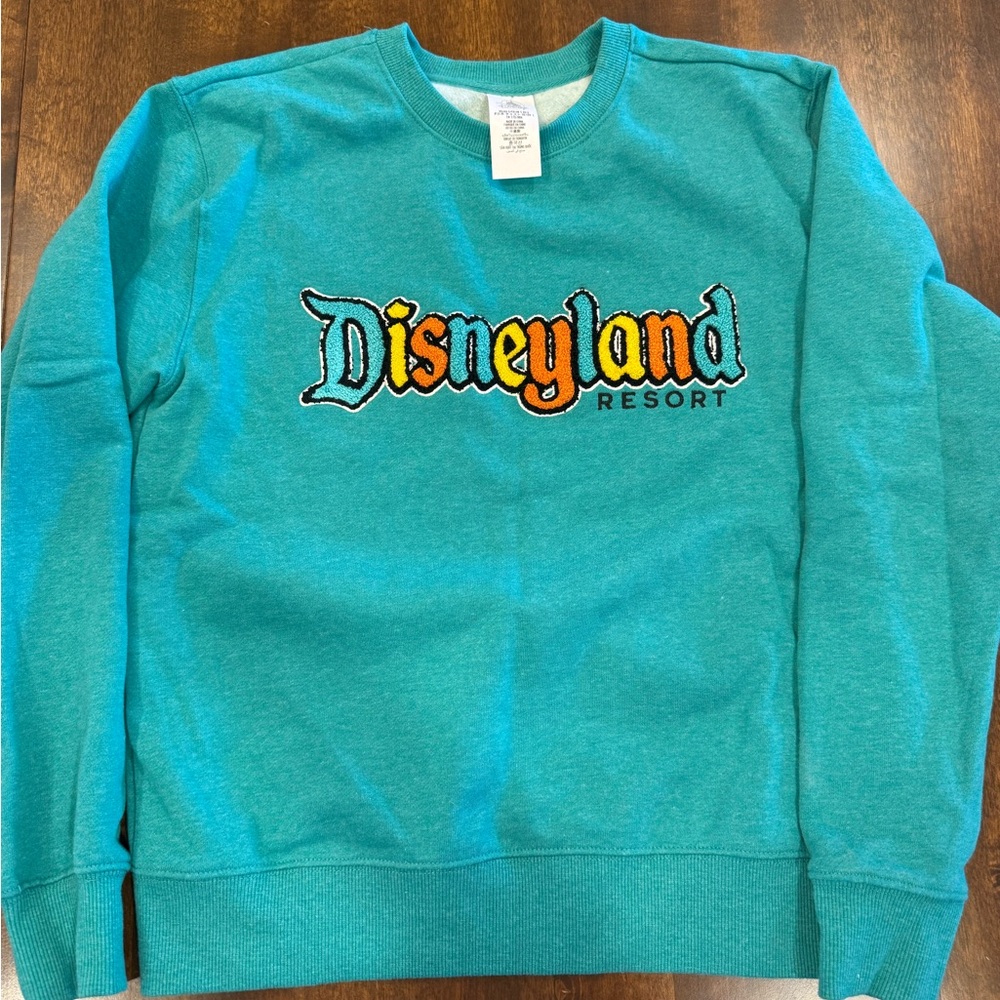 Disneyland Resort Teal Sweatshirt size small never worn